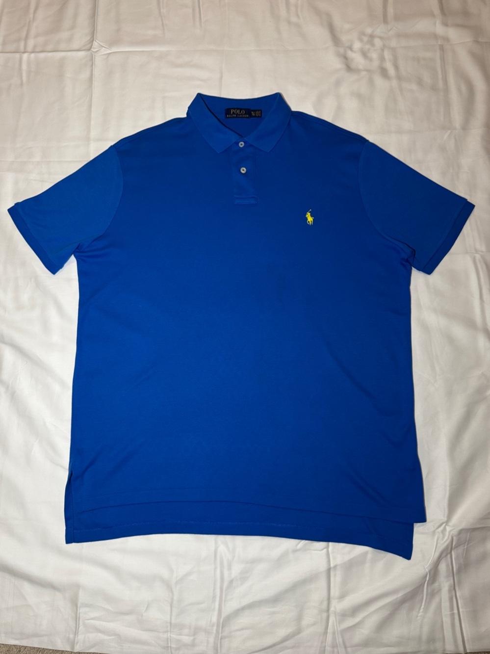 Polo by Ralph Lauren Bright Blue Polo with Yellow Pony